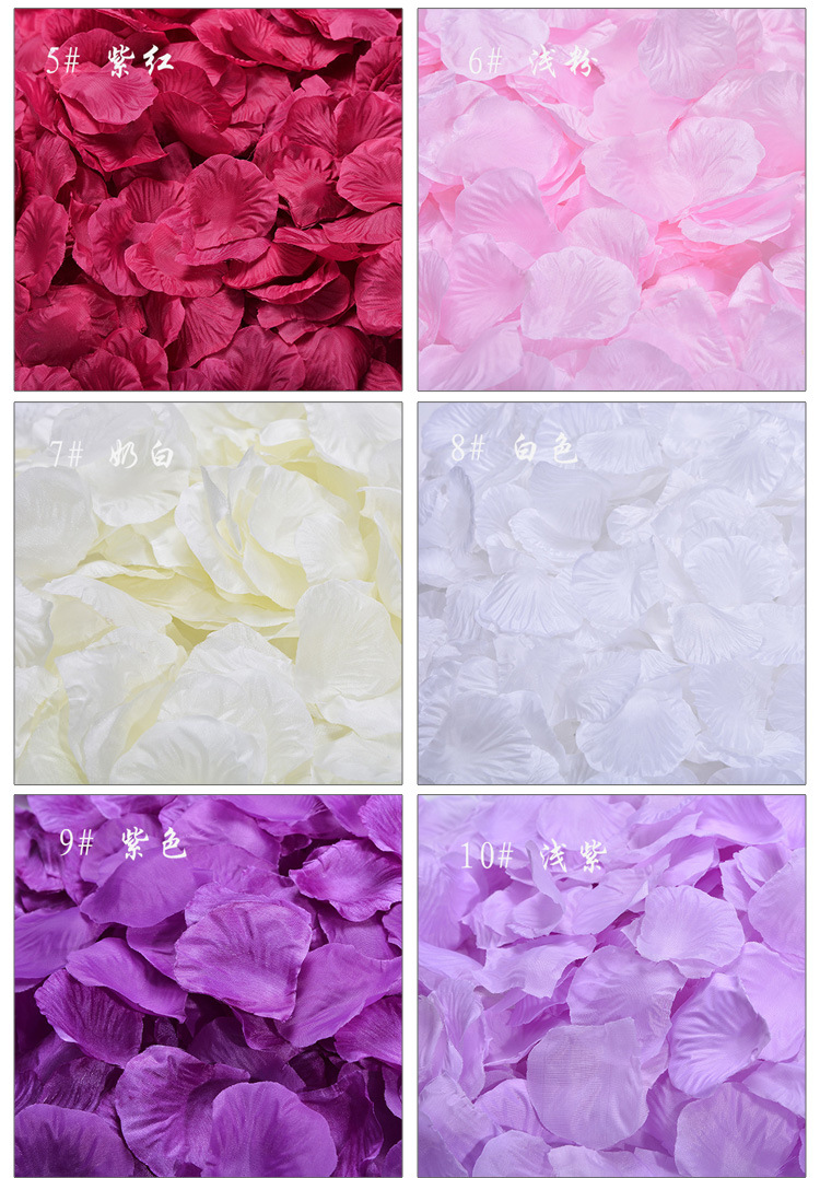 Room Atmosphere Layout Sprinkling Flowers Hand Throwing Flowers Artificial Rose Fake Petals Silk Flowers Wedding Petal