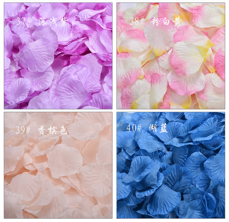 Room Atmosphere Layout Sprinkling Flowers Hand Throwing Flowers Artificial Rose Fake Petals Silk Flowers Wedding Petal