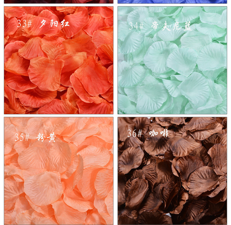Room Atmosphere Layout Sprinkling Flowers Hand Throwing Flowers Artificial Rose Fake Petals Silk Flowers Wedding Petal