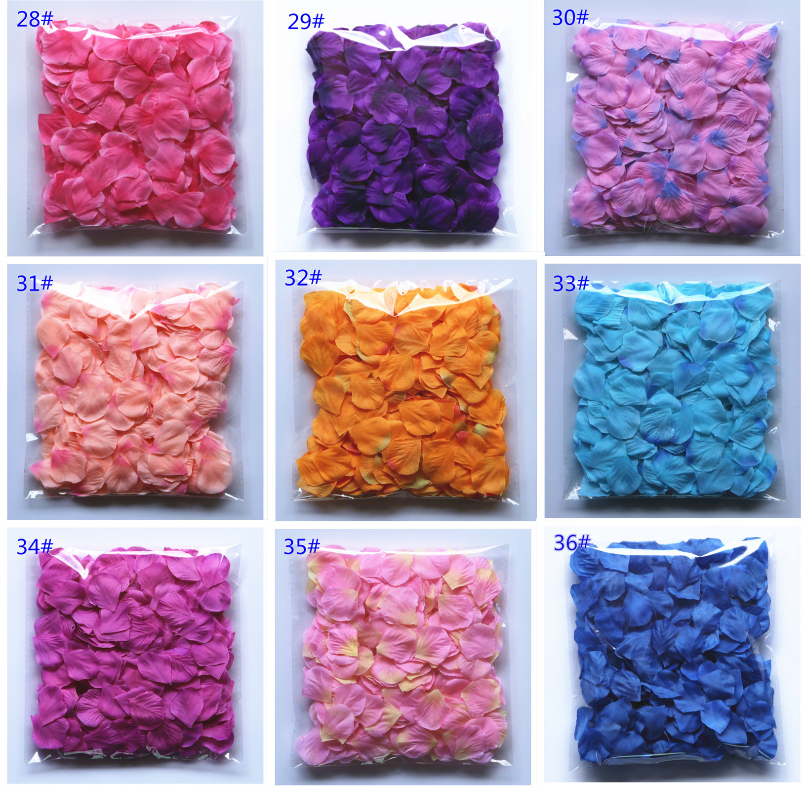 Room Layout Hand Throwing Flower Stage Sprinkling Flowers Petal Rain Small Broken Petals 300 Pieces Wedding Petal