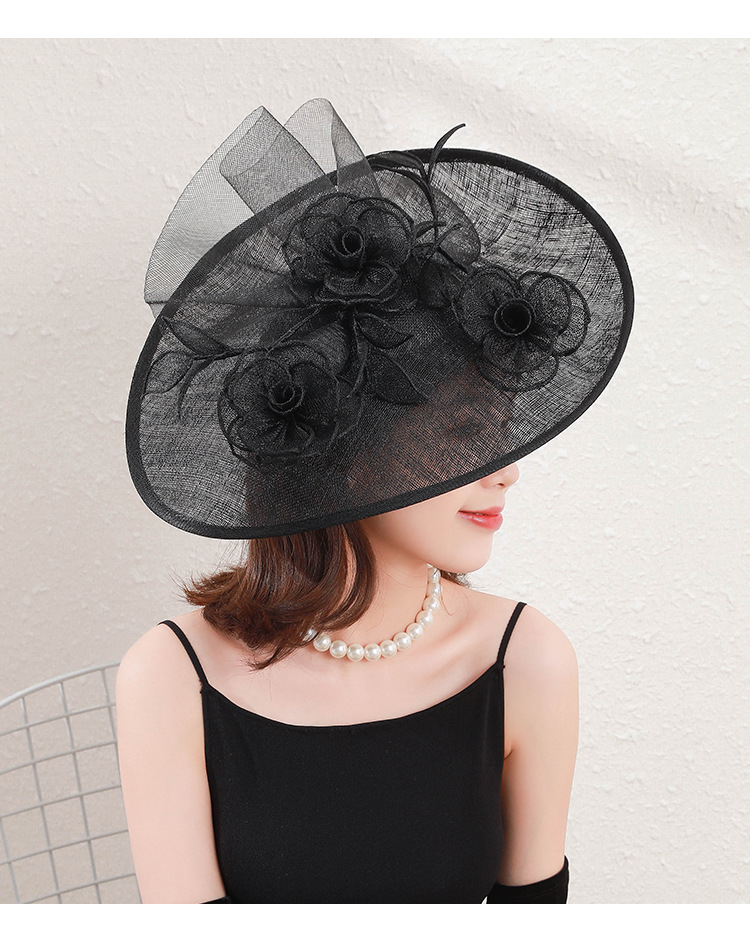 Ling Long Clothing European-Style Elegant Wedding Party Headdress Banquet Women 'S Elegant Wedding Hat Ling Long Clothing European-Style Elegant Wedding Party Headdress Banquet Women 'S Elegant Wedding Hat