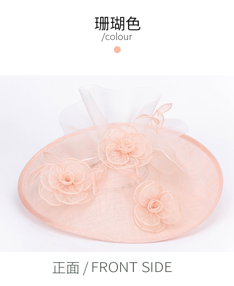 Ling Long Clothing European-Style Elegant Wedding Party Headdress Banquet Women 'S Elegant Wedding Hat Ling Long Clothing European-Style Elegant Wedding Party Headdress Banquet Women 'S Elegant Wedding Hat
