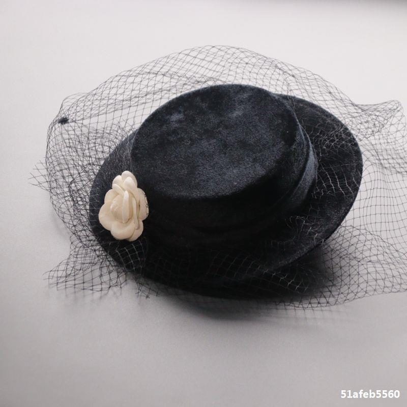 New French Style Camellia Hepburn Top Hat Flower Dome Vintage Mesh Gold Wedding Hat New French Style Camellia Hepburn Top Hat Flower Dome Vintage Mesh Gold Wedding Hat