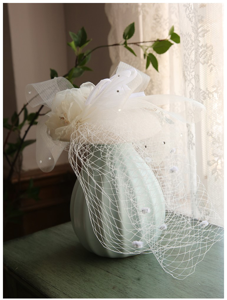 2020 French-Style Bride Elegant Retro Lace Mesh Hair Accessories Wedding Photography Wedding Hat 2020 French-Style Bride Elegant Retro Lace Mesh Hair Accessories Wedding Photography Wedding Hat