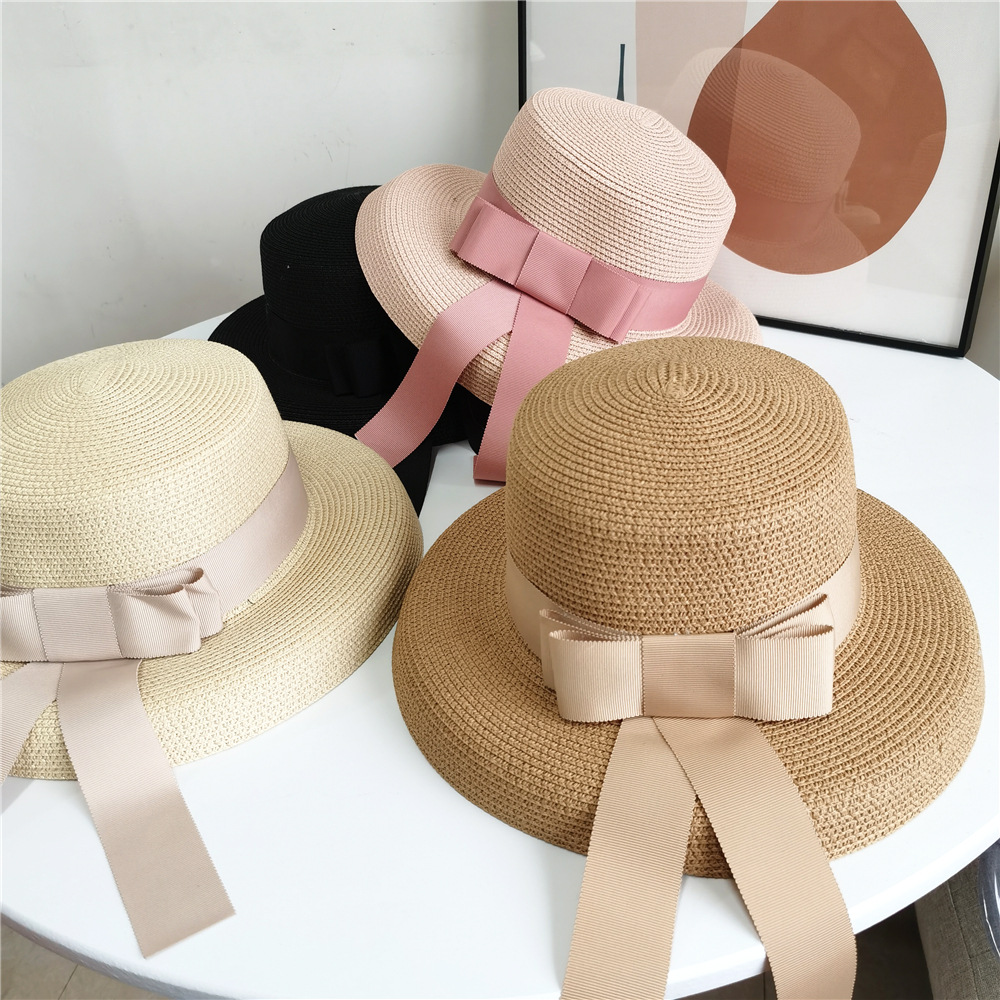 Straw Hat Women&#039;s Summer New Sweet Temperament Trend Internet Celebrity Sun Hat Travel Wedding Hat