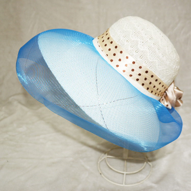 Korean-Style Summer Hollow Lace Mesh Cap Women's Wedding Hat Breathable Big Brim Sun Protection Sun Hat Wedding Hat Korean-Style Summer Hollow Lace Mesh Cap Women's Wedding Hat Breathable Big Brim Sun Protection Sun Hat Wedding Hat