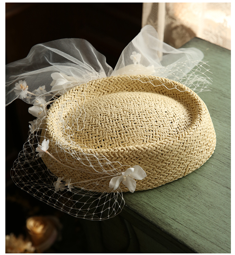 2020 New Handmade Flower Straw Billycock Bride Wedding Studio And Outdoor Wedding Hat 2020 New Handmade Flower Straw Billycock Bride Wedding Studio And Outdoor Wedding Hat