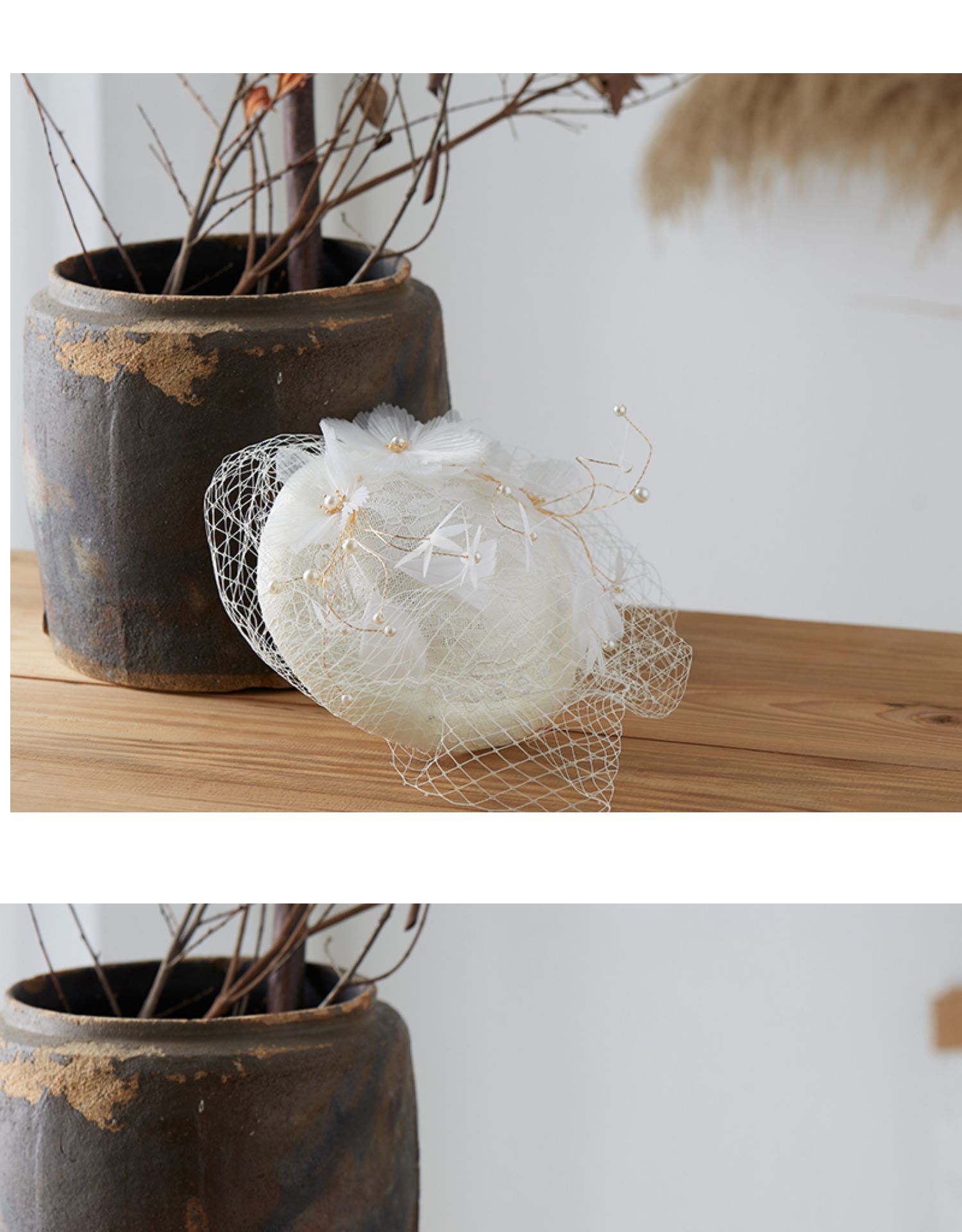 Hat European, American and French Style Vintage Wedding Dress Bride Wedding Headdress Hat Wedding Hat
