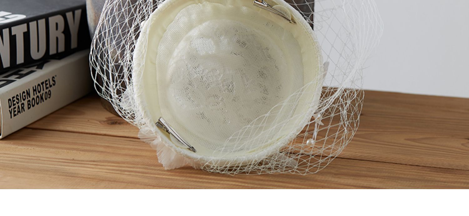 Hat European, American and French Style Vintage Wedding Dress Bride Wedding Headdress Hat Wedding Hat