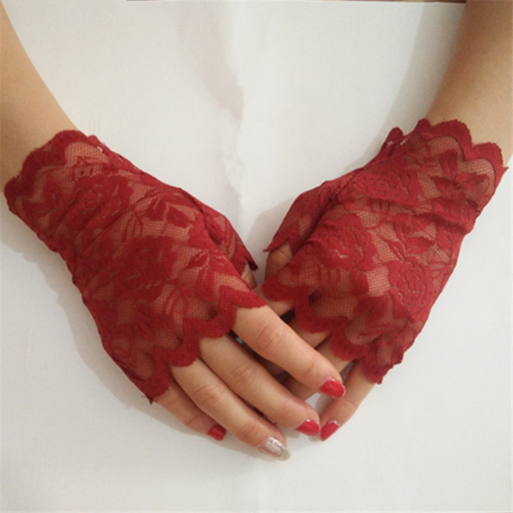 Factory Wholesale Creative Style Lace Gloves European and American Fashion Wedding Dress Wedding Gloves