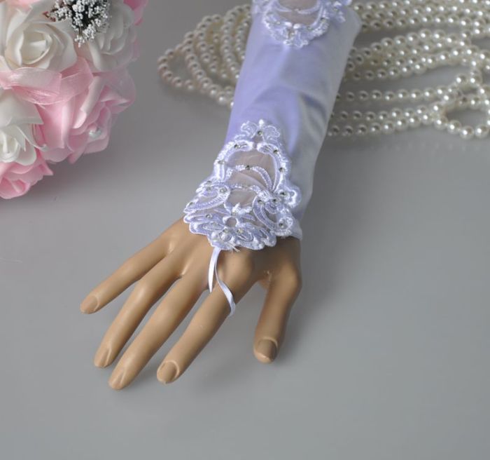 Rhinestones bridal fingerless long gloves fingerless glove spring/summer wedding gloves