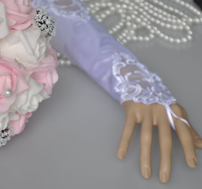 Rhinestones bridal fingerless long gloves fingerless glove spring/summer wedding gloves