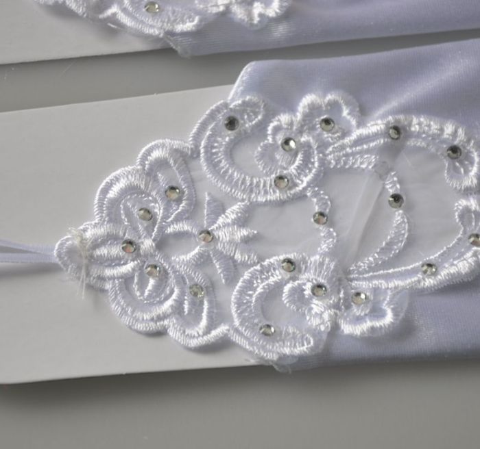 Rhinestones bridal fingerless long gloves fingerless glove spring/summer wedding gloves
