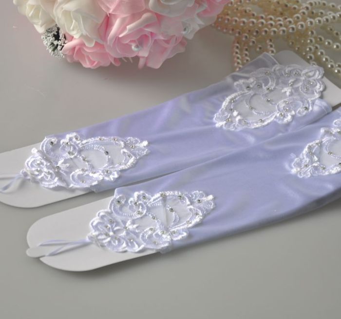 Rhinestones bridal fingerless long gloves fingerless glove spring/summer wedding gloves