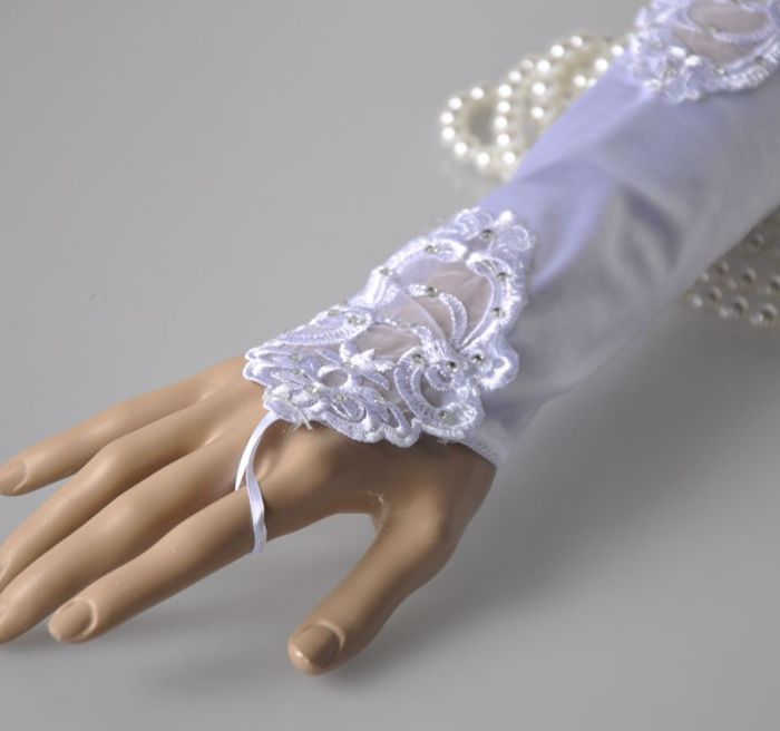 Rhinestones bridal fingerless long gloves fingerless glove spring/summer wedding gloves