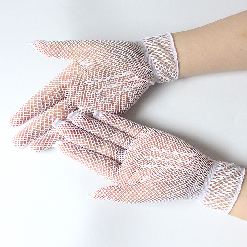 Hollow out fishnet appeals nets short wedding gloves summer New sun Protection gloves