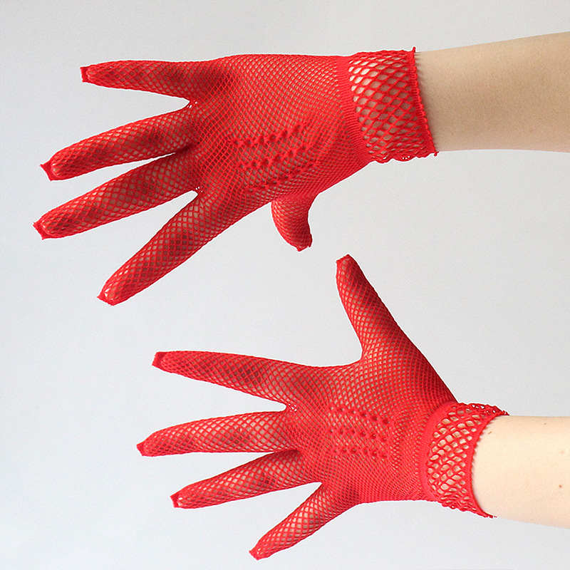 Hollow out fishnet appeals nets short wedding gloves summer New sun Protection gloves