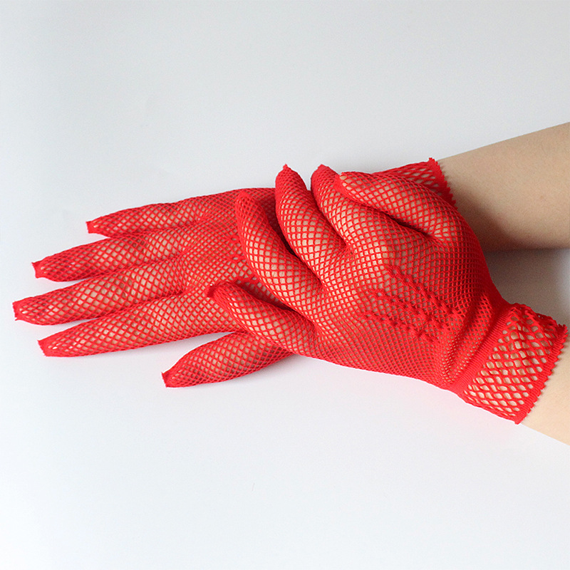 Hollow out fishnet appeals nets short wedding gloves summer New sun Protection gloves