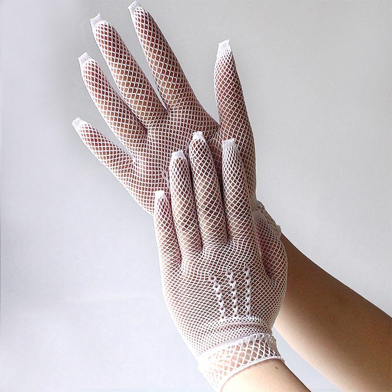 Hollow out fishnet appeals nets short wedding gloves summer New sun Protection gloves