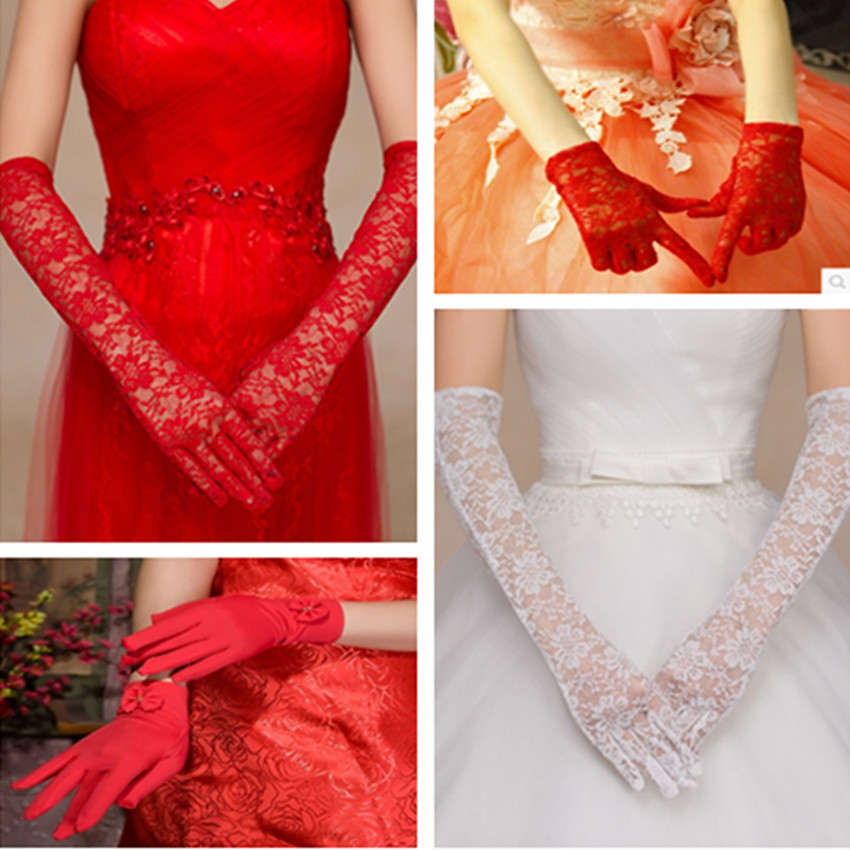 Bridal Wedding Lace Red White Wedding, Wedding Celebration, Wedding Wedding Gloves