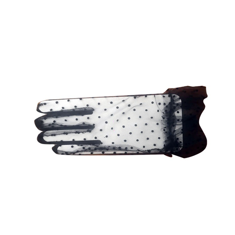 Autumn and Summer Women&#039;s Lace Sun Protection Spot Cycling Clothing Wedding Gloves