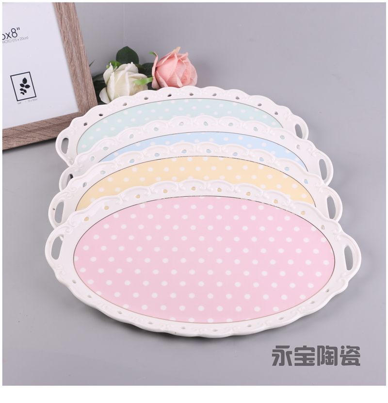 Ceramic Korean Style round Color Plate Dish Posing Props Paper Pallet Photo Background Plate Fruit and Vegetable Plate Tray Ceramic Korean Style round Color Plate Dish Posing Props Paper Pallet Photo Background Plate Fruit and Vegetable Plate Tray