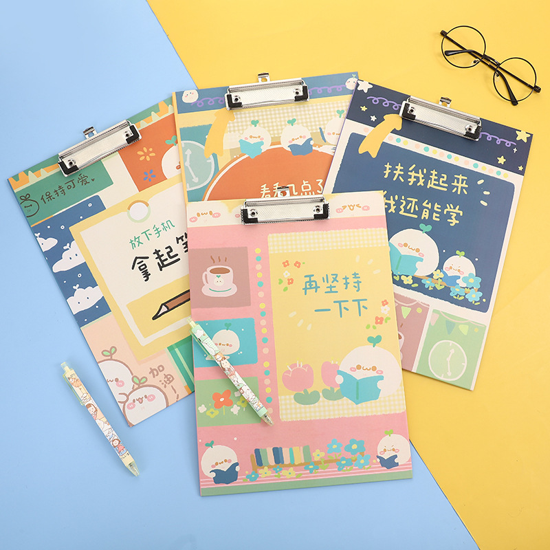 Cartoon Bear A4 Plate Holder Folder Student Ins Style Good-looking Stationery Paper Double-Sided Exam Pad Materials Cartoon Bear A4 Plate Holder Folder Student Ins Style Good-looking Stationery Paper Double-Sided Exam Pad Materials
