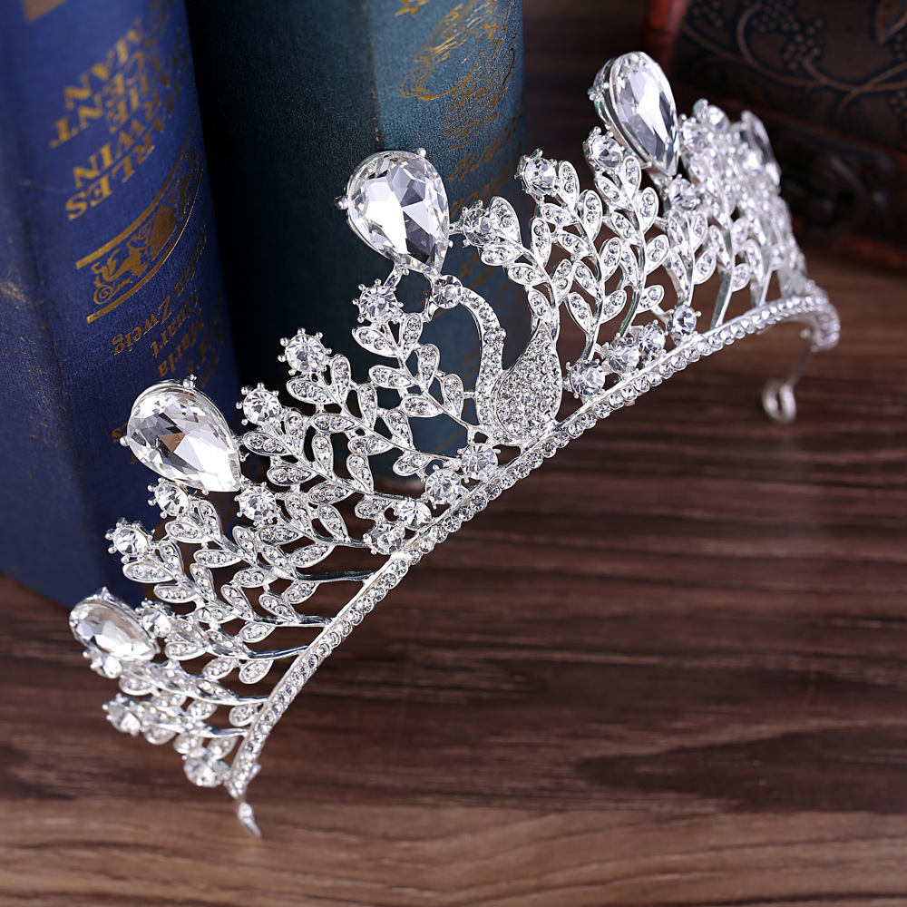 New Rhinestone Baroque Hair Accessories Headdress Bridal Swan Crown Wedding Ceremony Wedding Accessories Bridal Crown New Rhinestone Baroque Hair Accessories Headdress Bridal Swan Crown Wedding Ceremony Wedding Accessories Bridal Crown