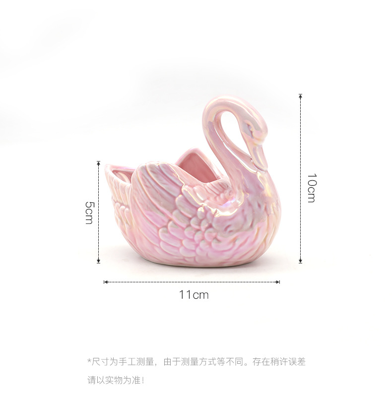 Nordic Light Luxury Pure Ceramic Swan Jewelry Box Pen Holder Brush Makeup Tube Brush Girly Bedroom Romantic Wedding Decoration Nordic Light Luxury Pure Ceramic Swan Jewelry Box Pen Holder Brush Makeup Tube Brush Girly Bedroom Romantic Wedding Decoration