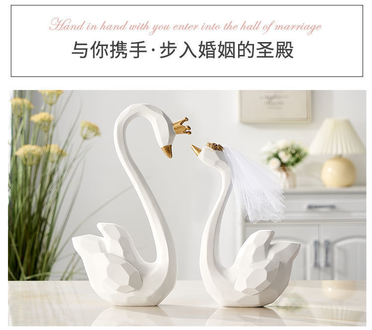 Swan Decoration Home Light Luxury Living Room Girlfriends Room Bedroom Decorations Wedding Engagement Wedding Gift For New Couple Swan Decoration Home Light Luxury Living Room Girlfriends Room Bedroom Decorations Wedding Engagement Wedding Gift For New Couple