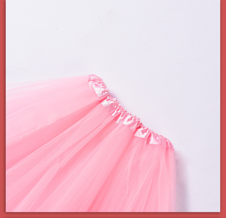 Wedding Game Props Swan Skirt 40cm Adult Pink Gauze Skirt Holiday Party Performance Clothing Tutu Skirt