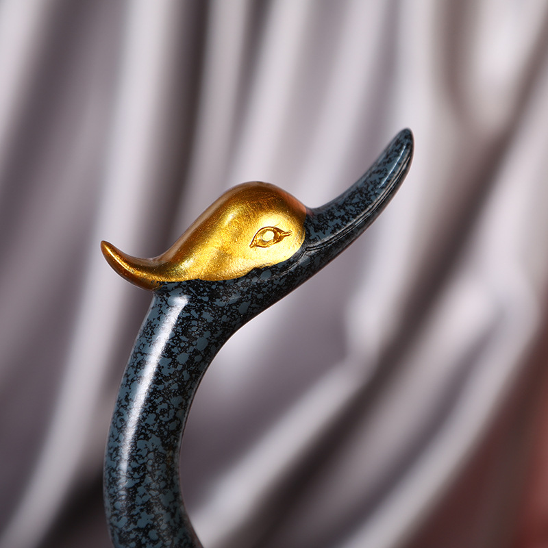 Style Couple Swan Resin Craft Ornament Wine Cabinet Home Living Room Decorations Wedding Gift Wholesale Wedding Swan