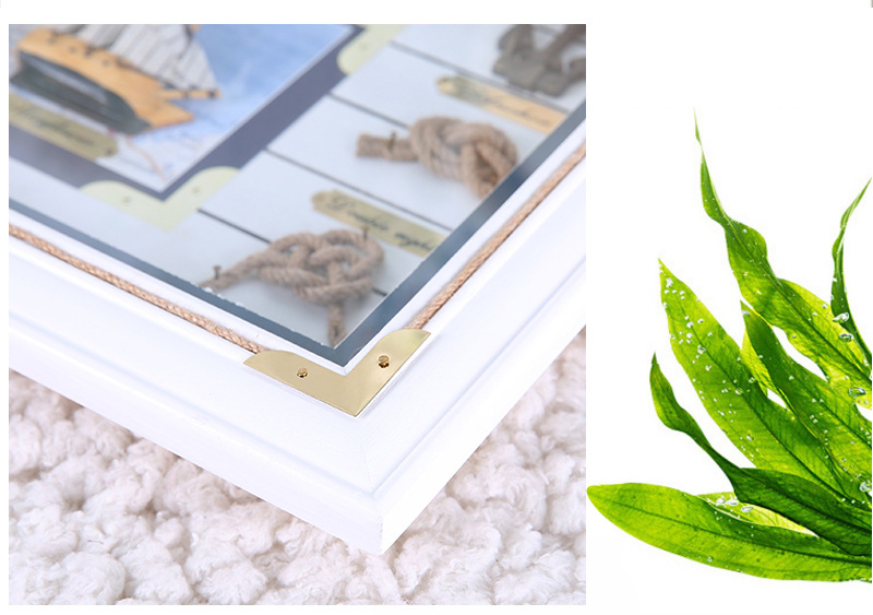Mediterranean Photo Frame Wall-Mounted Knot Frame Marine Hanging Painting Home Wooden Ornaments Wall-Mounted Ornaments Wholesale