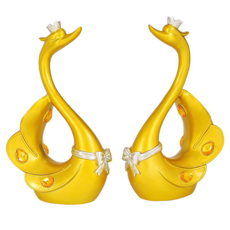 Swan Resin Decorations Creative Home Living Room Entrance Ornament Furnishing Wedding Craft Gift Wholesale Wedding Swan