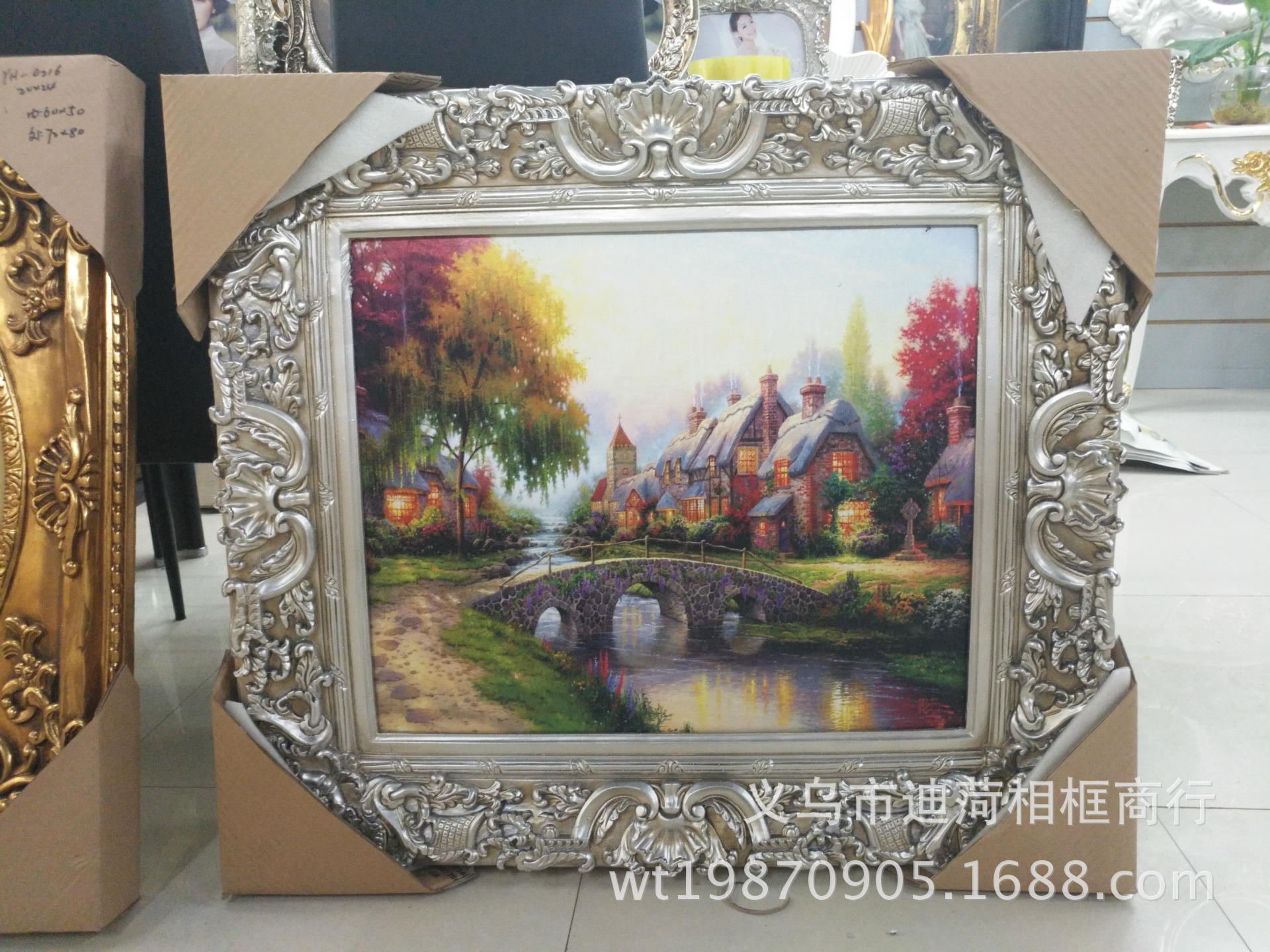 Champagne Silver European Frame Thomas Frame Wedding Advertising Show 90x120 European Photo Frame