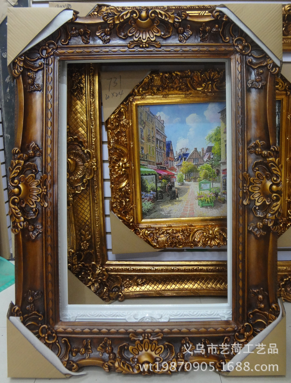 Champagne Silver European Frame Thomas Frame Wedding Advertising Show 90x120 European Photo Frame