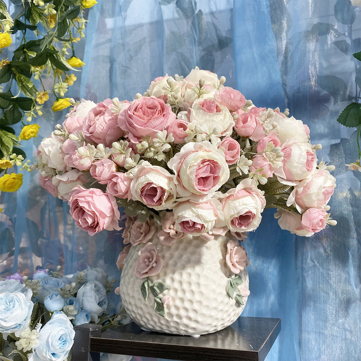 Bridal Bouquet  Wedding Bridal Bouquet Fake Rose Flower Wedding Bouquet Silk Flower Bridal Bouquet Bridal Bouquet