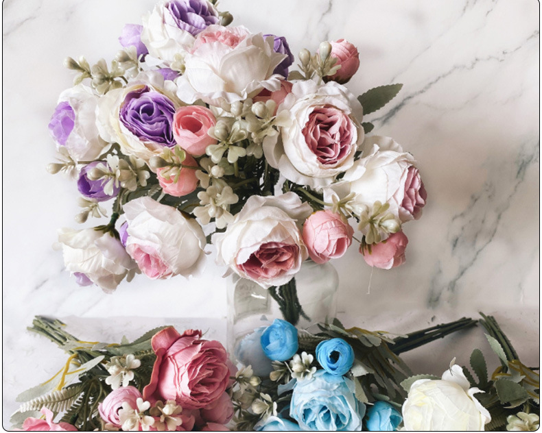 Bridal Bouquet  Wedding Bridal Bouquet Fake Rose Flower Wedding Bouquet Silk Flower Bridal Bouquet Bridal Bouquet