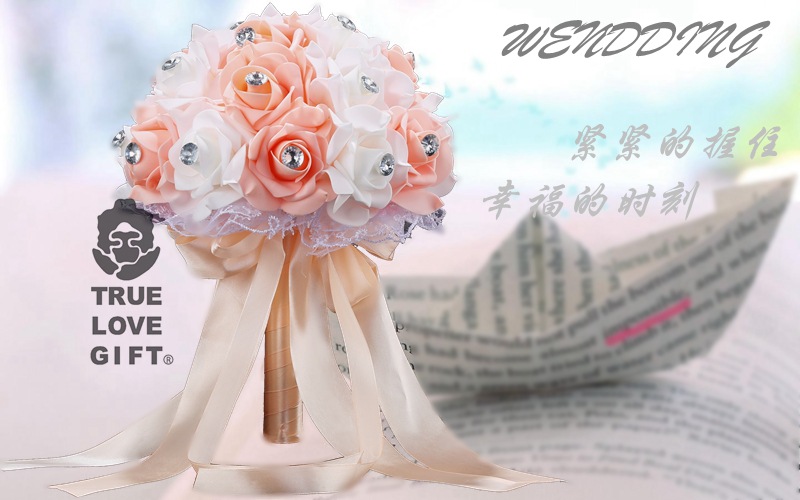 Bouquet Europe and America Creative Simulation Bridal Bouquet Bridal Bouquet Foam Wedding Bouquet Bridal Bouquet Bouquet