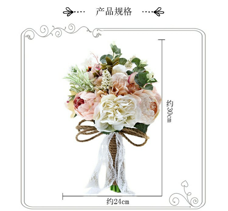 Popular Wedding Photography Supplies Foreign Trade European and American Outdoor Style Bridal Bouquet Bridal Bouquet