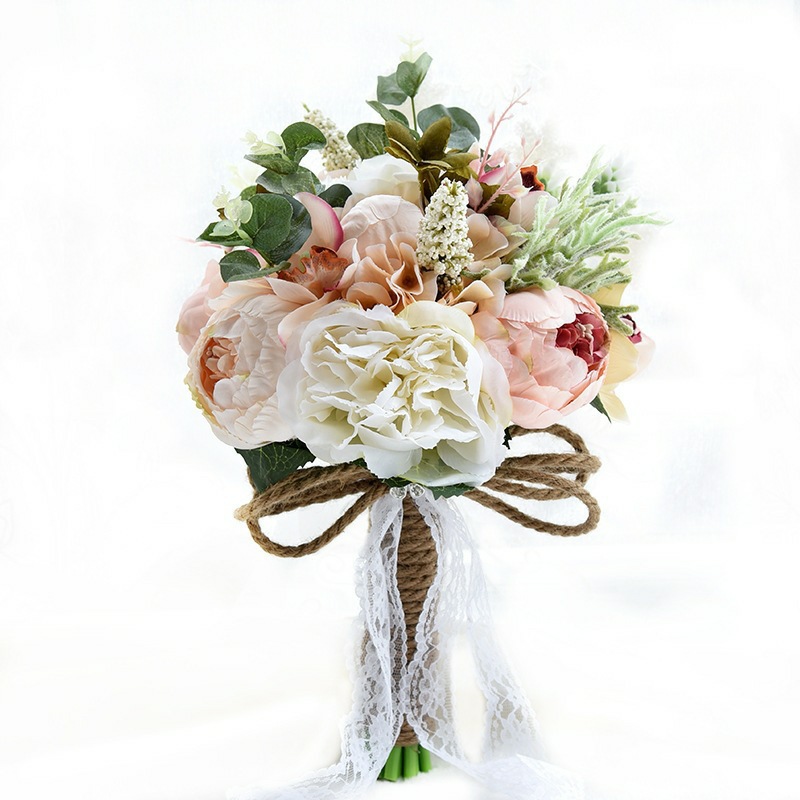 Popular Wedding Photography Supplies Foreign Trade European and American Outdoor Style Bridal Bouquet Bridal Bouquet
