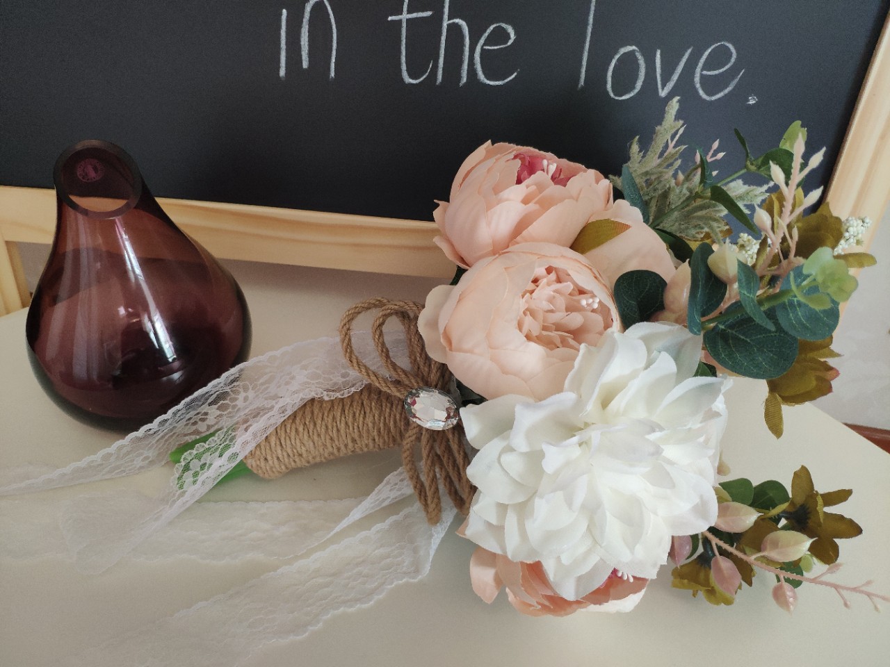 Popular Wedding Photography Supplies Foreign Trade European and American Outdoor Style Bridal Bouquet Bridal Bouquet