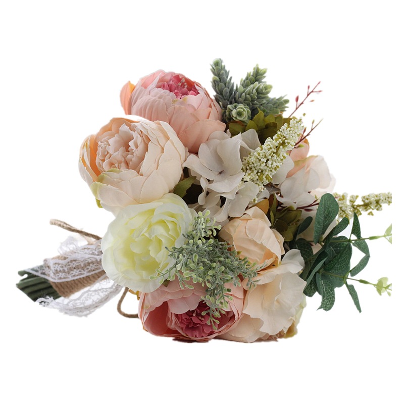 Artificial Flower Wedding Supplies Foreign Trade European and American Outdoor Style Bridal Bouquet Bridal Bouquet