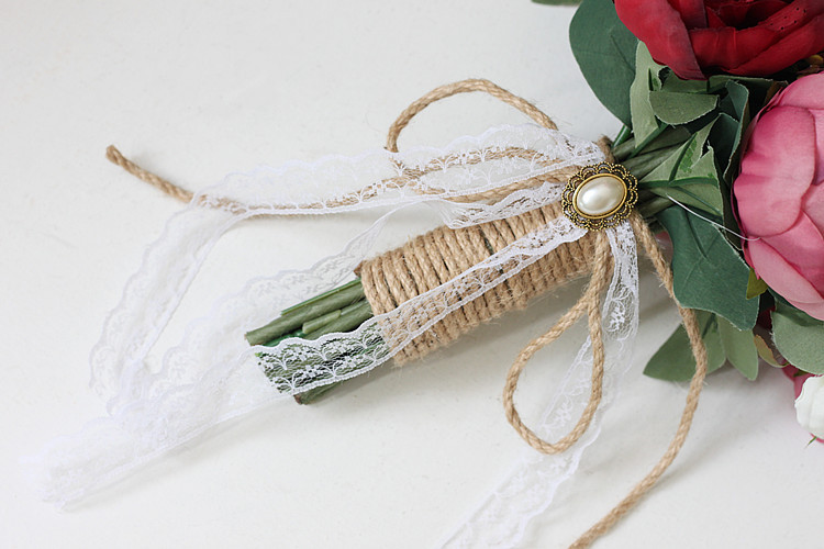 Artificial Flower Wedding Supplies Foreign Trade European and American Outdoor Style Bridal Bouquet Bridal Bouquet