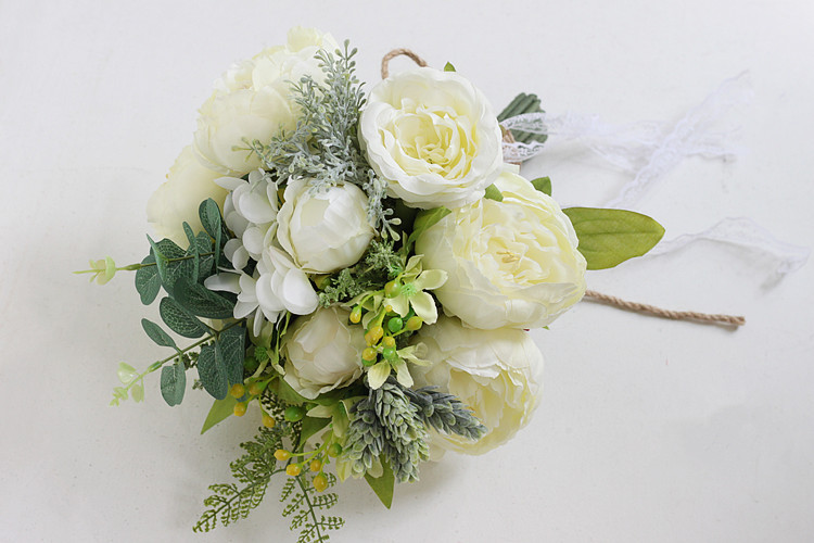 Artificial Flower Wedding Supplies Foreign Trade European and American Outdoor Style Bridal Bouquet Bridal Bouquet