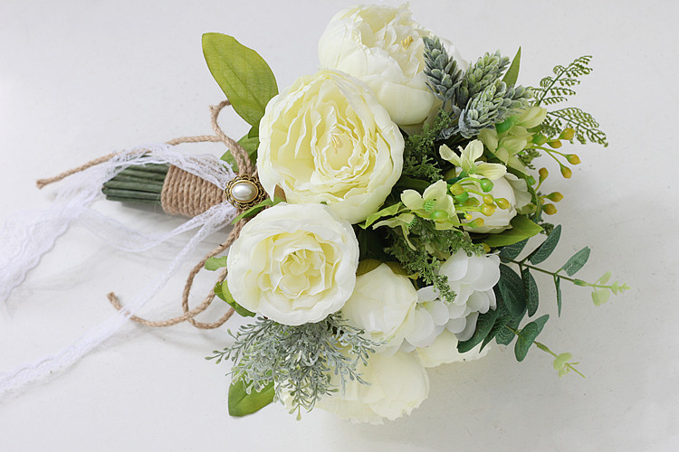 Artificial Flower Wedding Supplies Foreign Trade European and American Outdoor Style Bridal Bouquet Bridal Bouquet