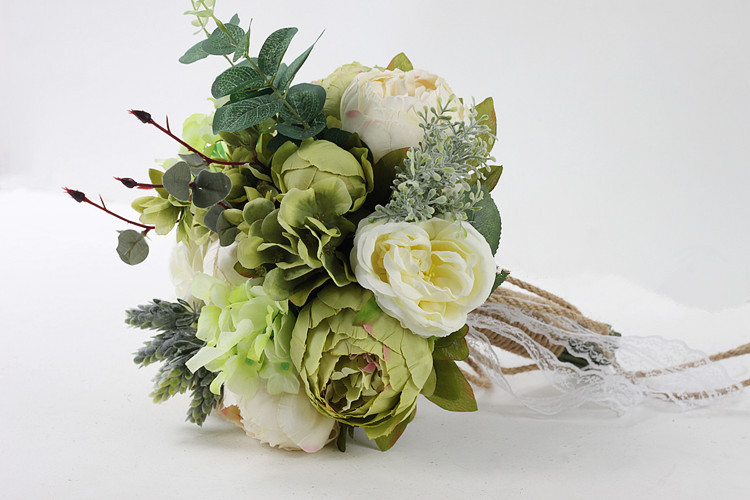 Artificial Flower Wedding Supplies Foreign Trade European and American Outdoor Style Bridal Bouquet Bridal Bouquet
