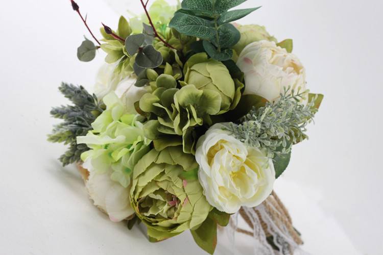Artificial Flower Wedding Supplies Foreign Trade European and American Outdoor Style Bridal Bouquet Bridal Bouquet