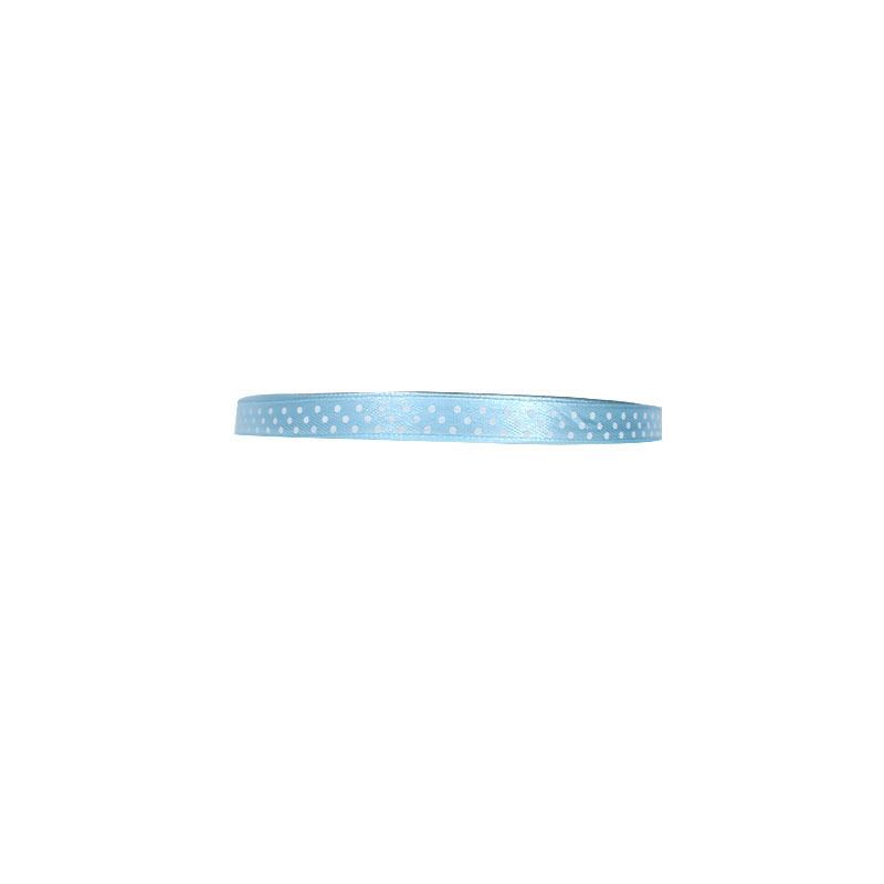 Factory Direct Sales 3 Points 1cm Printing Dot Ribbon Bridal Bouquet Gift Printing Colorful Narrow Goods Ribbon Printing Dot