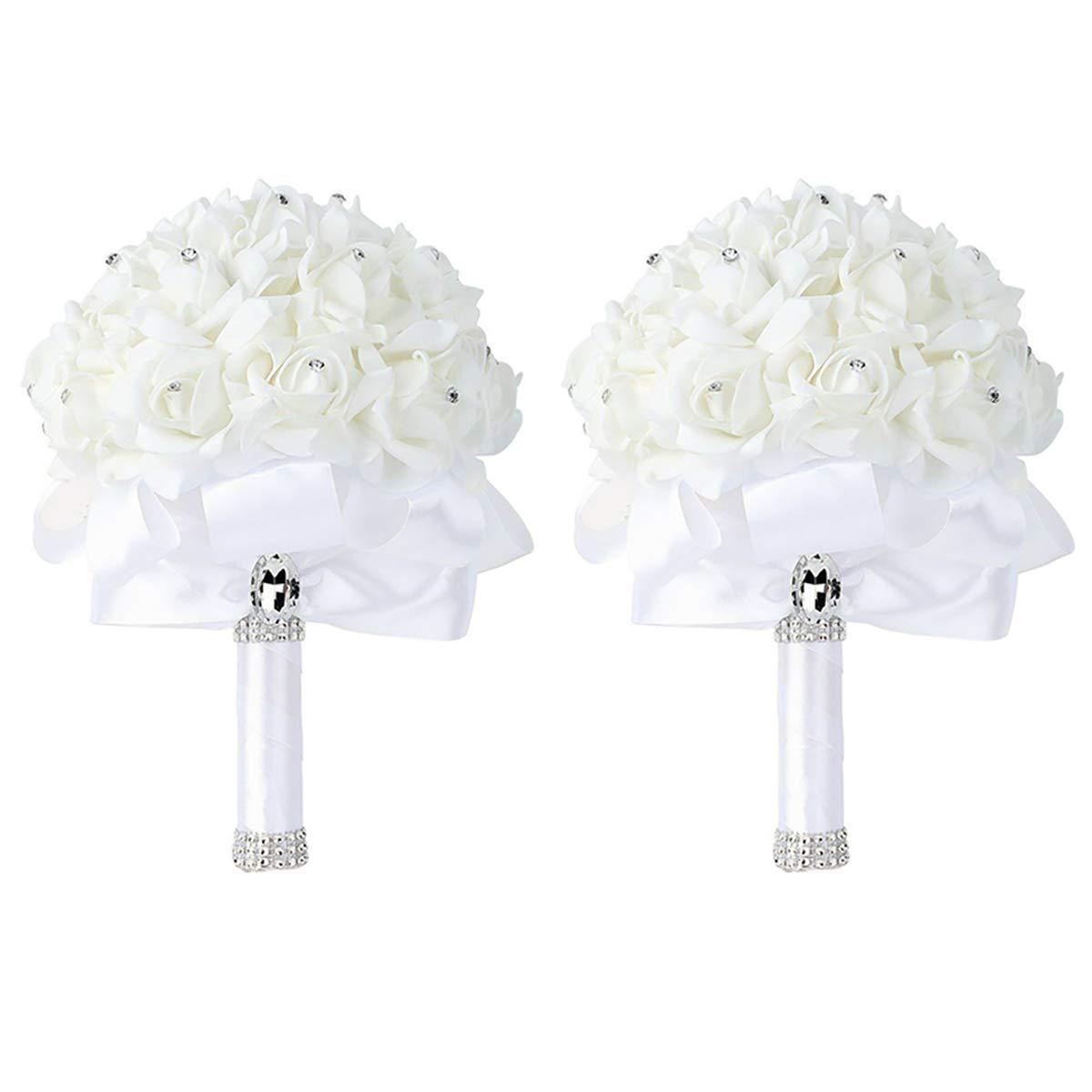 Xf09 Bridal Bouquet Wholesale Wedding Foam Simulation Bouquet Wedding Flower Bridal Bouquet